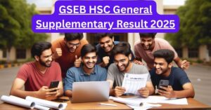 GSEB HSC General Supplementary Result 2025